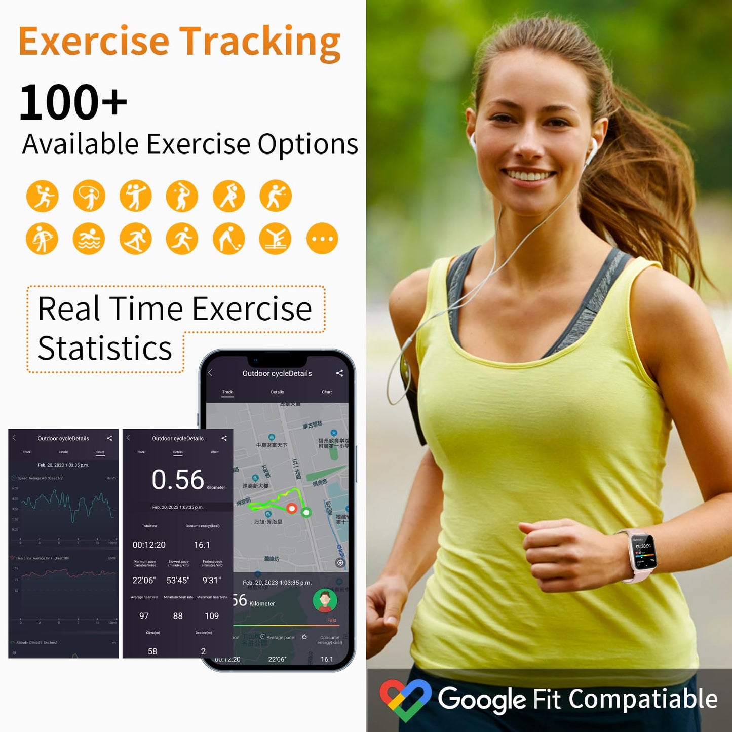 FK88 SMART WATCH for Men with Bluetooth Call 1.9" HD Touch Screen Fitness Tracker with Heart Rate Sleep Monitor SpO2 116 Sports Smartwatch for Android iOS AI