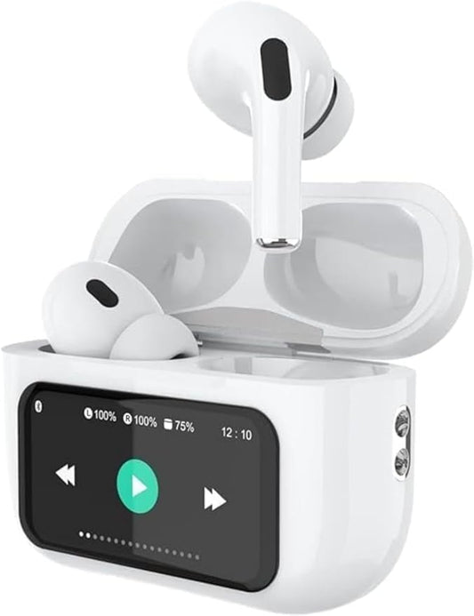 Bluetooth wireless earpod with display
