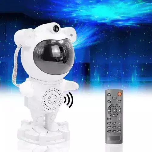 Astronaut Star Projector - Galaxy Light With Bluetooth Speaker, White Noise, Moon and Nebula Night Light for Bedroom, 360° Adjustable With Timer and Remote